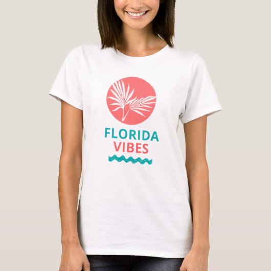Dames Florida Vibes T-Shirt (Voorkant)