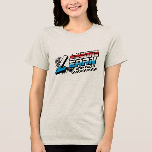 DAMES FOCUS LESSEN LEREN T-SHIRT (Voorkant)