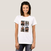Dames Forever Us Valentijnsshirt Aangepaste Foto's T-shirt (Voorkant volledig)