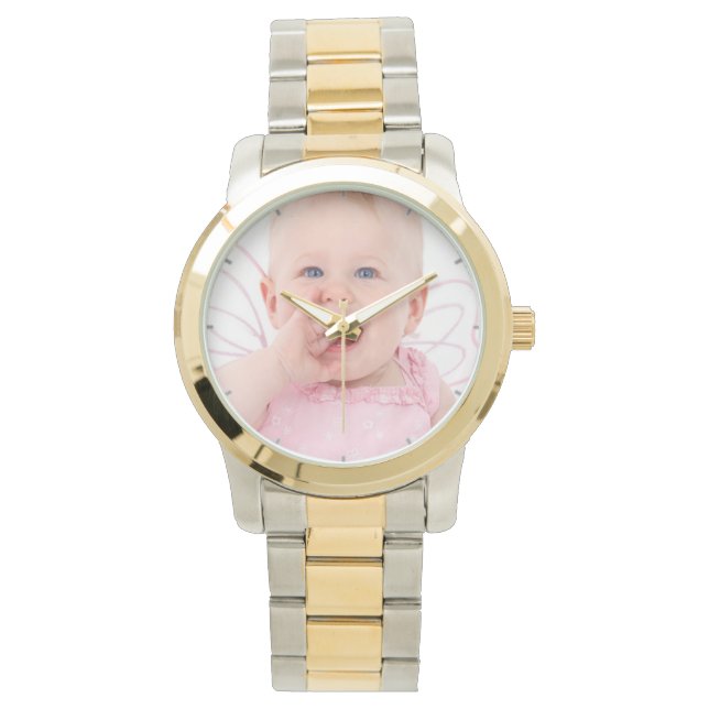 Dames FOTO Cadeau Horloge Moeder Zus Oma Vriendin (Voorkant)
