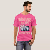 Dames Fotografen Citaat Grappige Tshirt Fotografie (Voorkant volledig)
