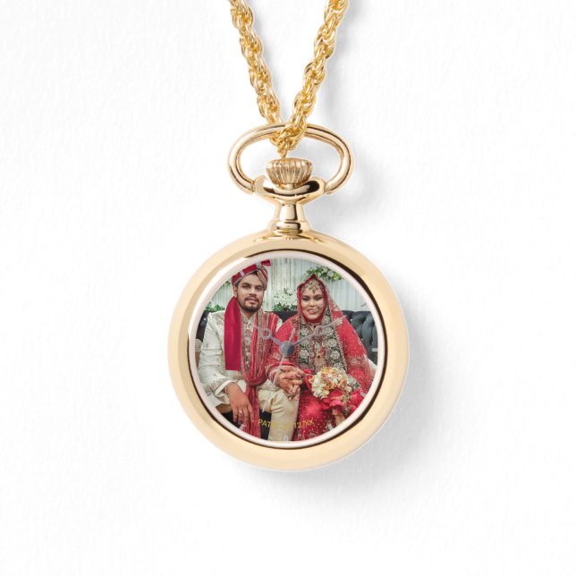 Dames FOTOHORLOGE Trouw Verjaardag Jubileum 50 Horloge (Voorkant)