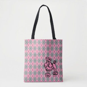 Dames Franse Poedel Tas Boodschappentas Cadeau