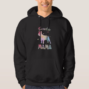 Dames Frenchie Mama Kleurrijke Franse Bulldog Hond Hoodie