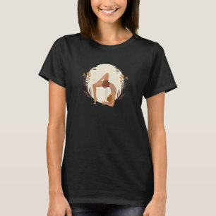 Dames Full Moon Grijs Yoga 1 T-shirt