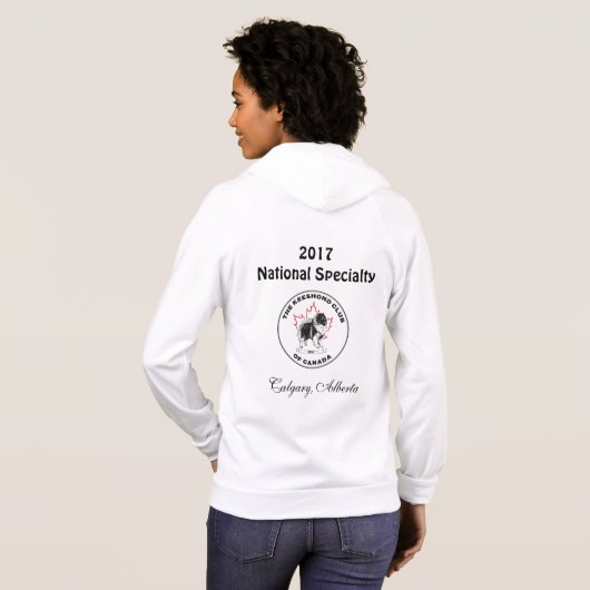 Dames Full Zip Hoodie (Achterkant volledig)