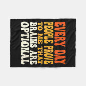 Dames Funny Sarcastische Hersenen Zijn Optioneel C Fleece Deken (Voorkant (Horizontaal))