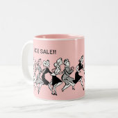 Dames Funny Shoe Shopping Coffee Mugs Tweekleurige Koffiemok (Voorkant links)