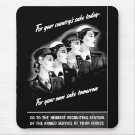 Dames Ga naar het dichtstbijzijnde recruitstation Muismat