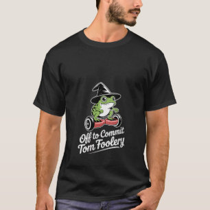 Dames gaan gekke streken uithalen kikker tovenaar t-shirt