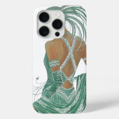 dames gaan groene kunst afdrukken Case-Mate iPhone case (Achterkant)