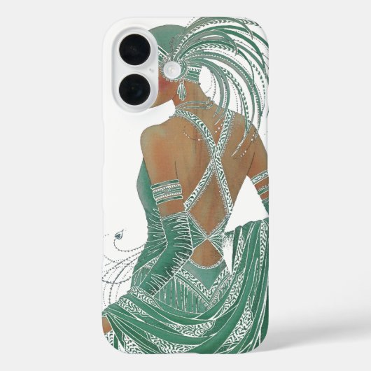  dames gaan groene kunst afdrukken Case-Mate iPhone case (Achterkant)