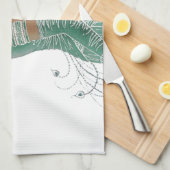  dames gaan groene kunst afdrukken theedoek (Quarter Fold)