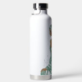 dames gaan groene kunst afdrukken waterfles (Rechts)