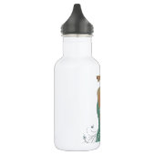  dames gaan groene kunst afdrukken waterfles  (Links)