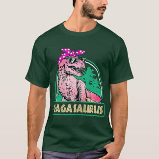 Dames Gagasaurus Re Gaga Saurus Dinosaur Familie M T-shirt