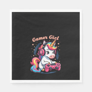 Dames Gamer Girl Eenhoorn Tank Top Servet