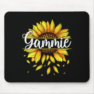 Dames gammie met gele zonnebloem bloem grafisch muismat