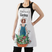 Dames Gardening Flowers Schort (Insitu)