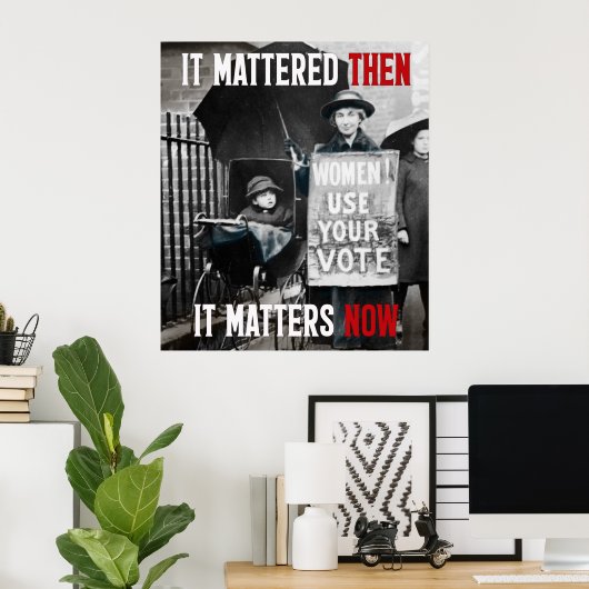 Dames! Gebruik je stem! Ongedateerd Poster (Thuiskantoor)