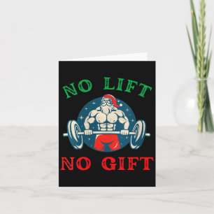 Dames Geen Lift Geen Geschenk Grappige Workout Ker Kaart