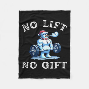 Dames Geen Lift Geen Geschenk Grappige Workout Sne Fleece Deken