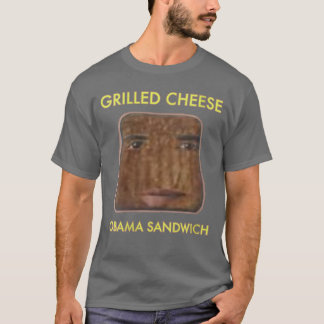 Dames gegrilde kaas obama sandwich VNeck 1 T-shirt
