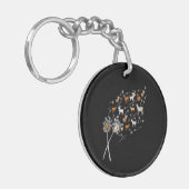 Dames Geiten Grappig Paardenbloem Wilde Bloem Bloe Sleutelhanger (Voorkant Links)