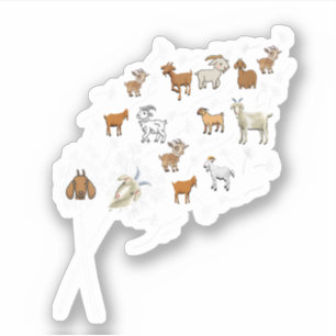 Dames Geiten Grappig Paardenbloem Wilde Bloem Bloe Sticker