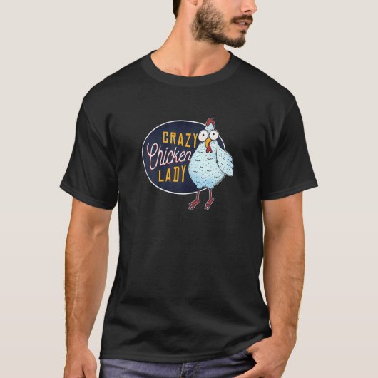 Dames Gekke Kip Dame Kip T-shirt (Voorkant)