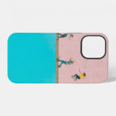 Dames gele shirt iPhone hoesje (Achterkant horizontaal)