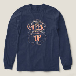 DAMES GELUKZALIGHEID CHEER UP LANG SLEEVE TEE Tri-Blend SHIRT
