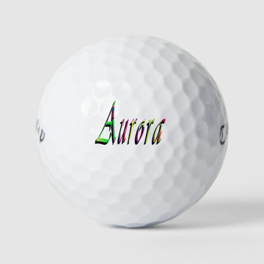 Dames genaamd Aurora, Golfballen (Voorkant)