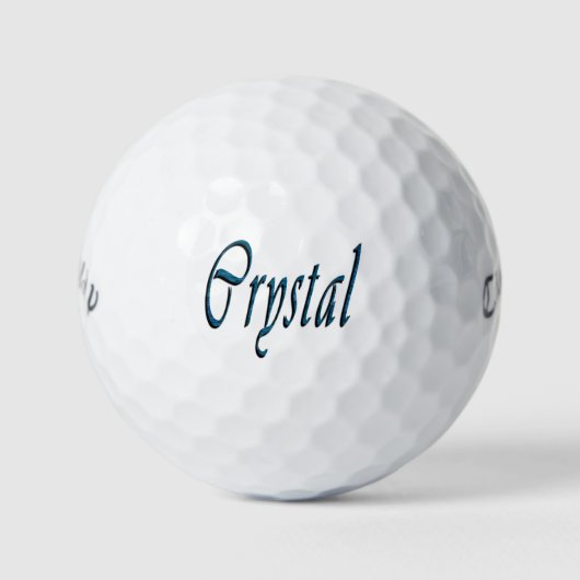 Dames genaamd Crystal, Golfballen (Voorkant)