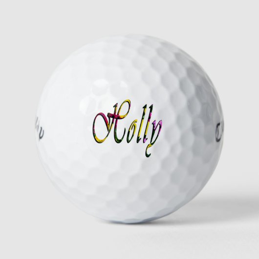 Dames genaamd Holly, Golfballen (Voorkant)