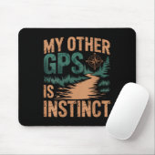 Dames Geocaching Wandelen Grappig V-hals  Muismat (Met muis)