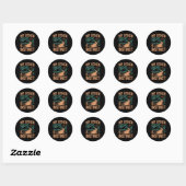 Dames Geocaching Wandelen Grappig V-hals Ronde Sticker (Vel)