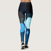 Dames geometrisch patroon leggings (Achterkant)