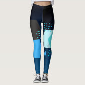 Dames geometrisch patroon leggings (Voorkant)