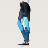 Dames geometrisch patroon leggings (Links)