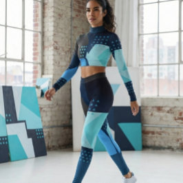 Dames geometrisch patroon leggings