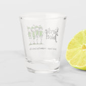 Dames Gepersonaliseerd Golf League Birdie Shot Gla Glas (Achterkant)