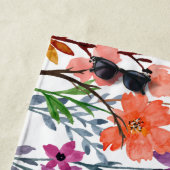 Dames gepersonaliseerde naam meisje strandlaken (In situ)