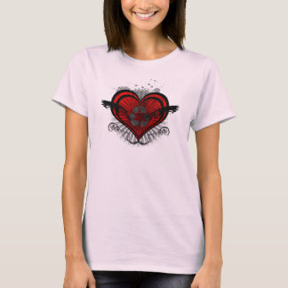 Dames gerecycleerd hart t-shirt