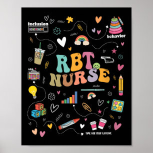 Dames geregistreerde gedragsdeskundige Rbt gedrag Poster
