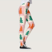 Dames geruite kerstleggings leggings (Rechts)