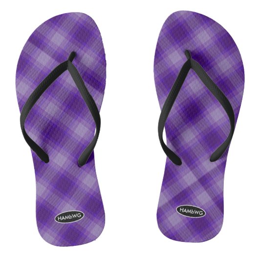 Dames geruite teenslippers HAMbWG Kind Teenslipper (Voetbed)
