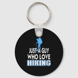 Dames Gewoon Een Man Die Wandelen Buiten Trail E Sleutelhanger