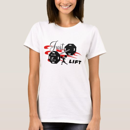 Dames gewoon Lift Weightlift T-Shirt (Voorkant)