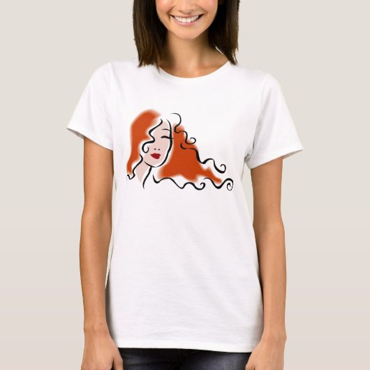 Dames Gezicht T-shirt (Voorkant)